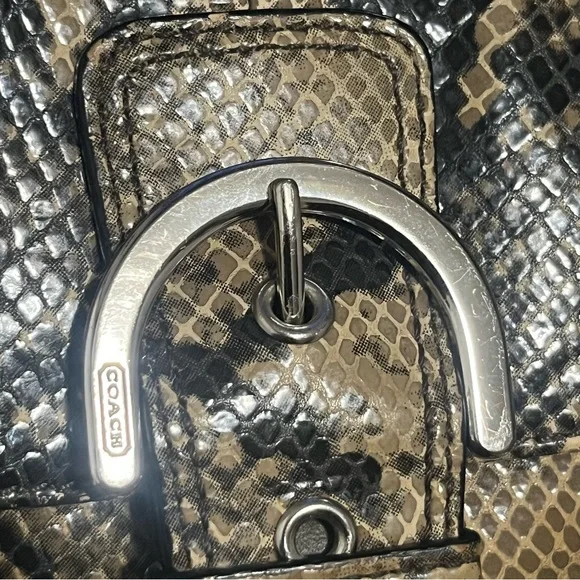 COACH Vintage Exotic Soho Python Snake Embossed Mini Crossbody - Picture 11 of 16